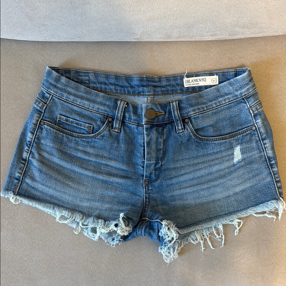 Blank NYC  Women's Denim Mini Cut Off Shorts